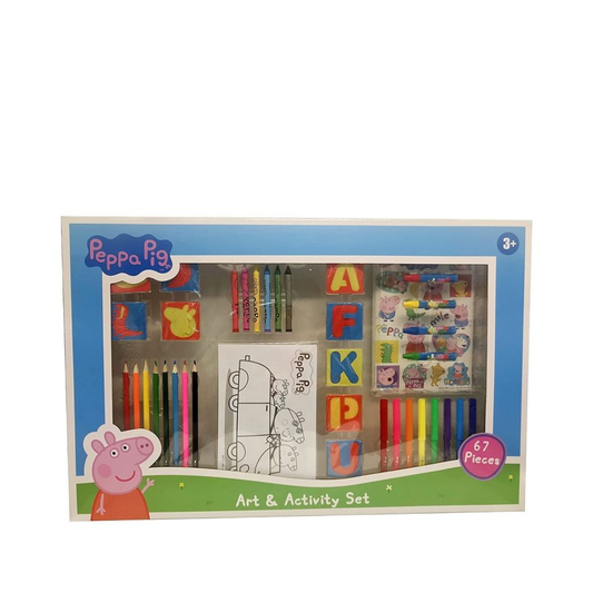 Peppa Pig 67 Pieces Art Set In Jumbo Box - Medaid International