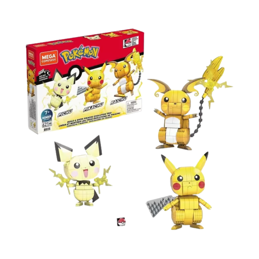 Pokemon Pokémon - Build & Show Pikachu Evolution Trio Toys by Mattel - Medaid International