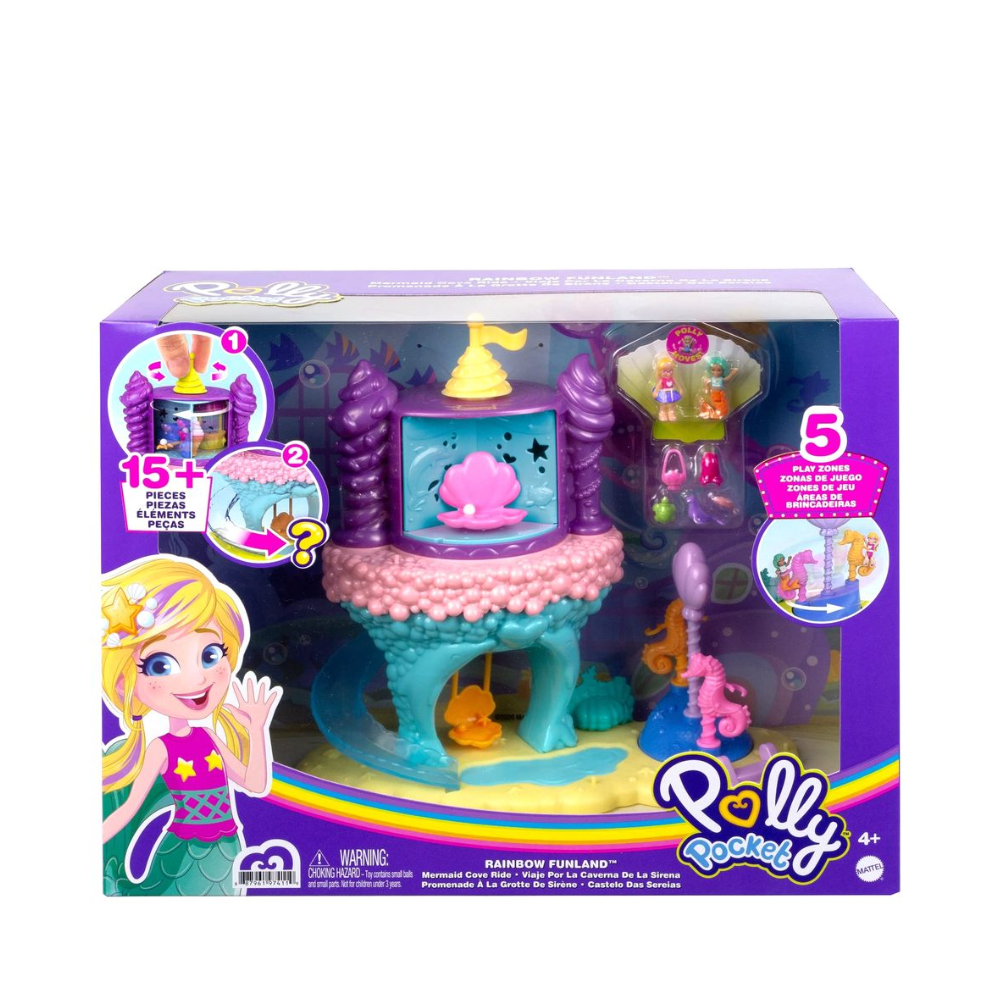 Polly Pocket™ Rainbow Funland Rides (2) By Mattel - Medaid International