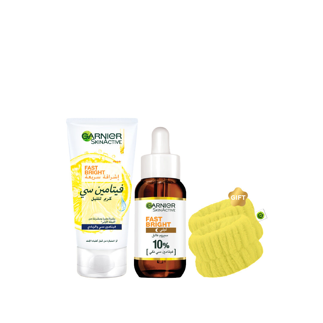 -20% FREE Wrist Band Garnier Vitamin C Night Serum + Night Cream - Medaid