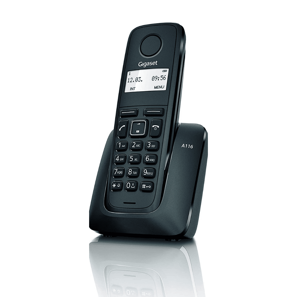 Cordless Phone, A116 - Black - Medaid International