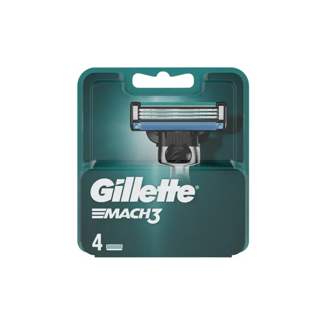 Gillette Mach 3 Extra Replacement Blade - 4Pcs - Medaid