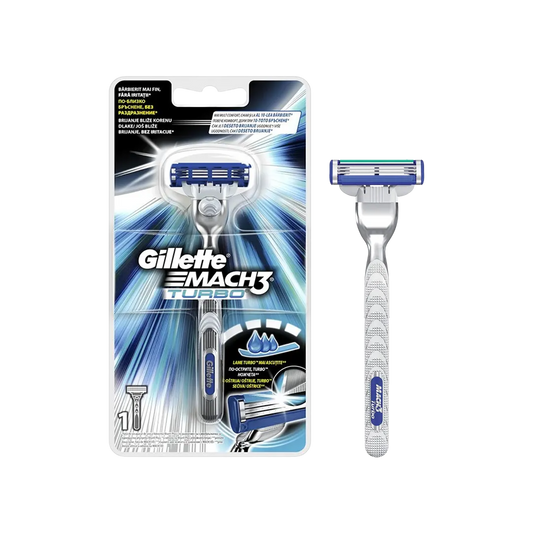 Gillette Mach 3 Turbo Razor With Handle - Medaid