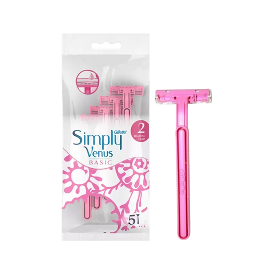 Gillette Simply Venus Basic Disposable Razors For Women - 5Pcs - Medaid