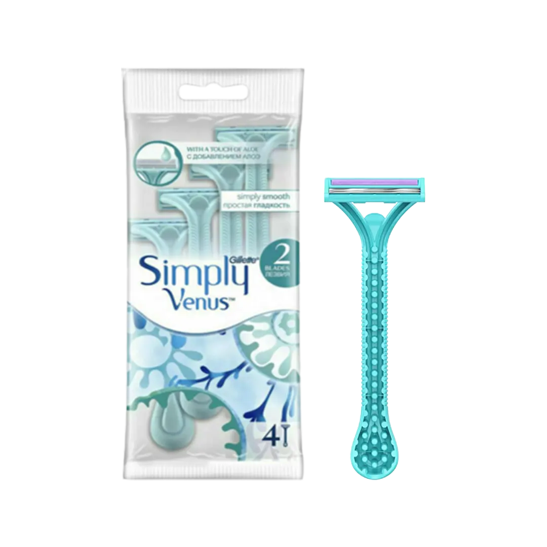 Gillette Simply Venus Disposable Razors For Women - 4Pcs - Medaid