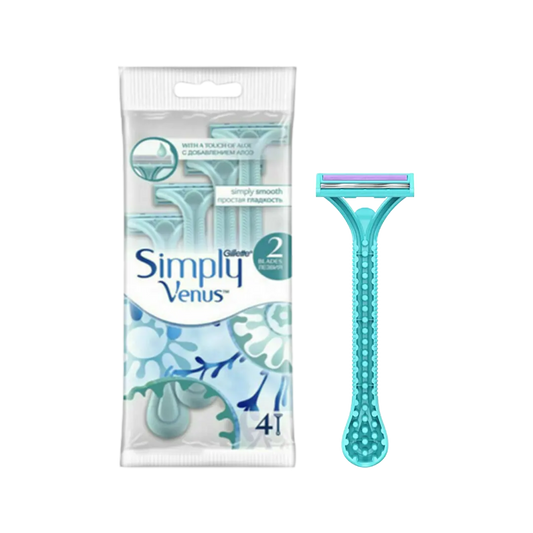 Gillette Simply Venus Disposable Razors For Women - 4Pcs - Medaid