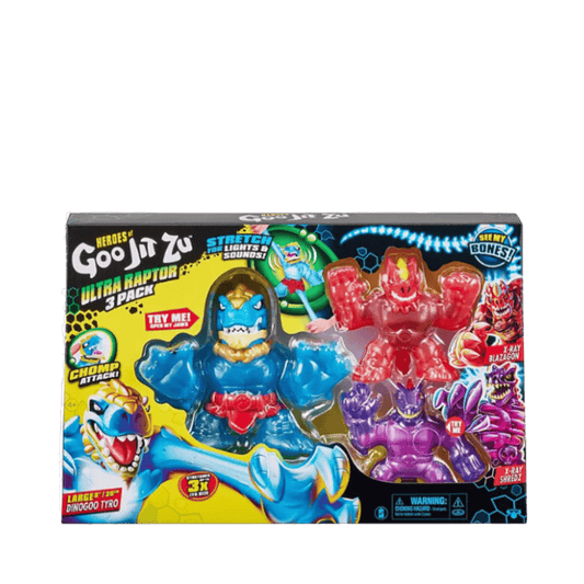 Goo Jit Zu Ultra Raptor Dino 3 pack - Excl By Moose Toys - Medaid International