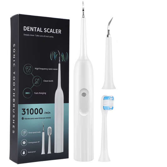 Electric Teeth Cleaner 2 in 1 Electric Teeth with Toothbrush Head - Medaid International