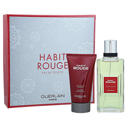 Guerlain Habit Rouge Eau De Toilette Men's Gift Set - 2Pcs - Medaid