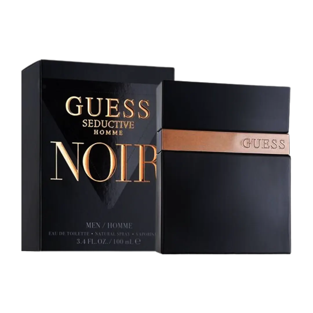 Guess Seductive Homme Noir Eau De Toilette Pour Homme - 100ml - Medaid