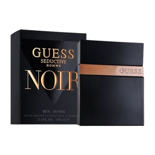 Guess Seductive Homme Noir Eau De Toilette Pour Homme - 100ml - Medaid