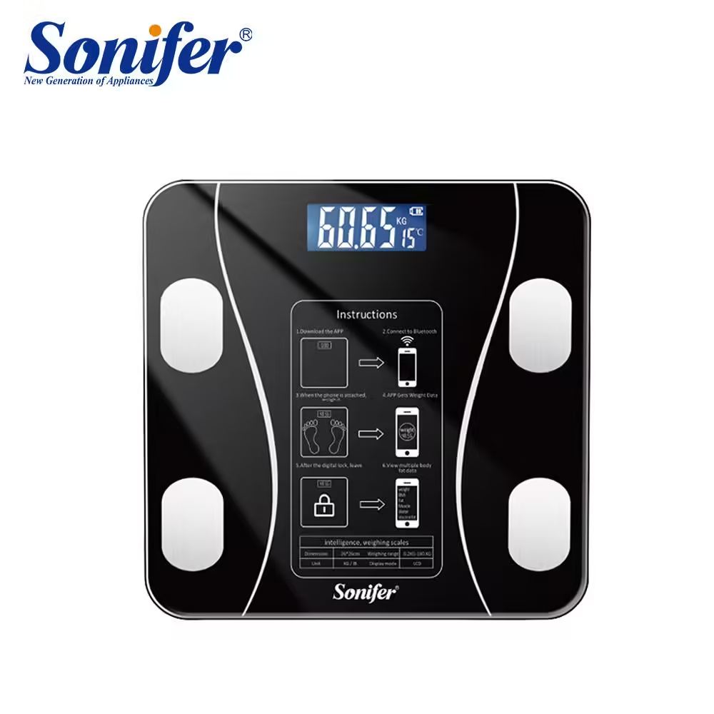 Sonifer Smart Digital Phone App Scale ‚Äì Electronic Body Fat Scale with LED Display - Medaid International