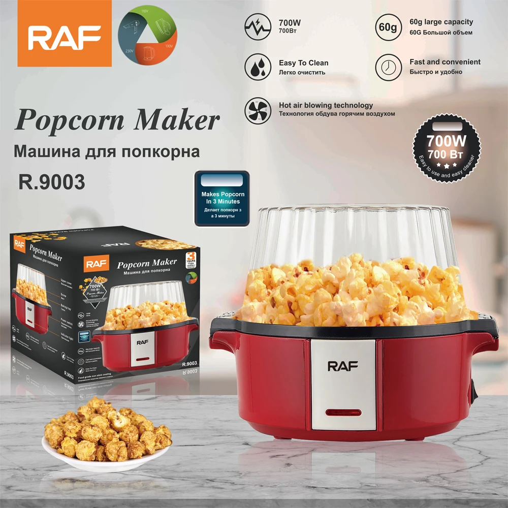 RAF No Oil Free Healthy Popcorn Maker R9003 - Medaid International