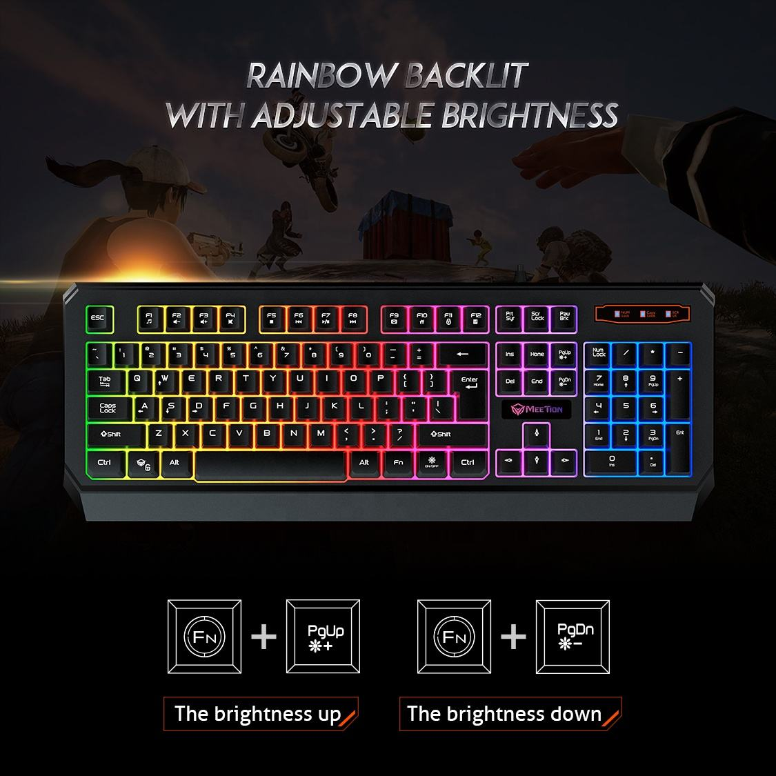 MEETION  Wired RGB Gaming Keyboard MT-K9320 - Medaid International