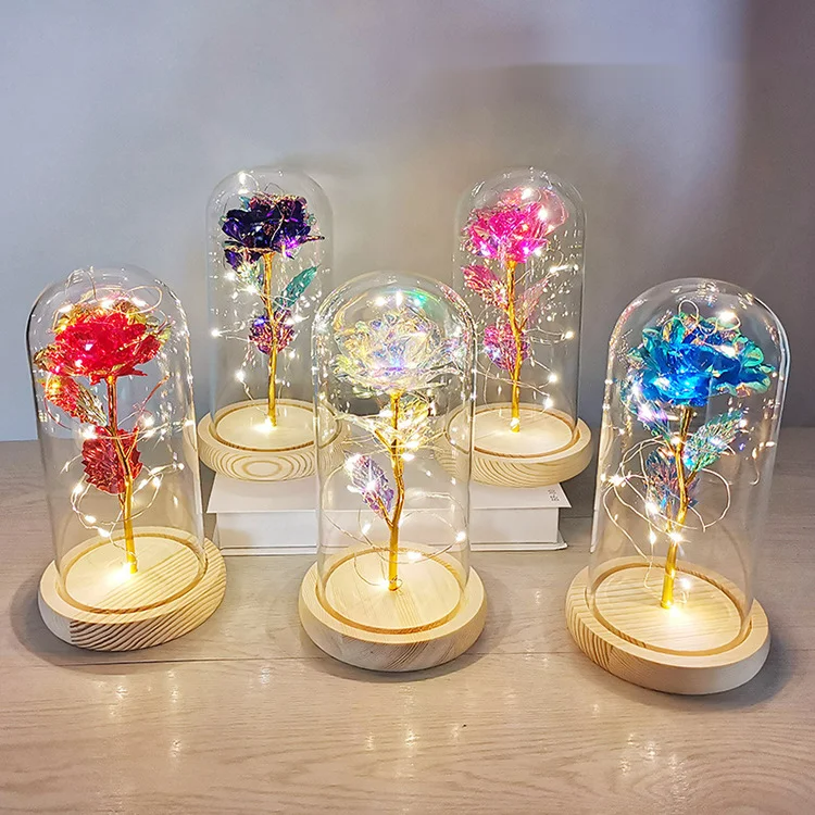 Playe gold zinc alloy flower red rose love gift - Medaid International