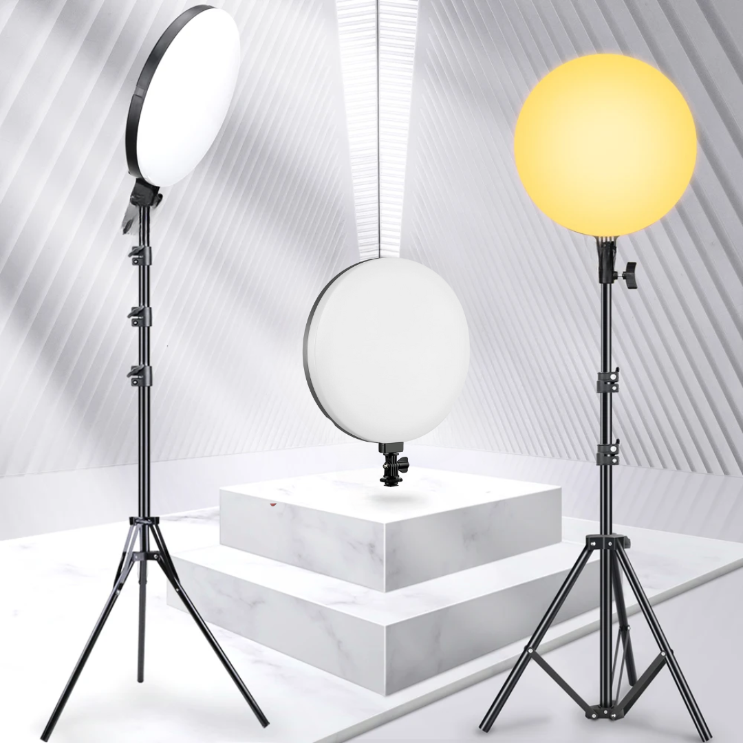 LED Lamp  Round Panel Lights for Photography, Home, and Office Lighting with Remote Control Ring Light - Medaid International