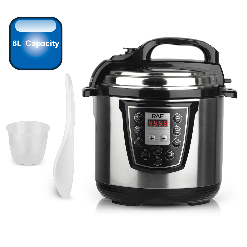 RAF Kitchen Cooking 6L Large Capacity Electrical Pressure Rice Cooker R177 - Medaid International