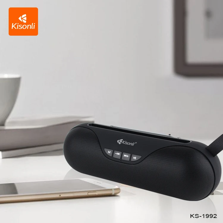Kisonli KS1992 Wireless Bluetooth Loud Speaker USB, SD, FM, Black - Medaid International