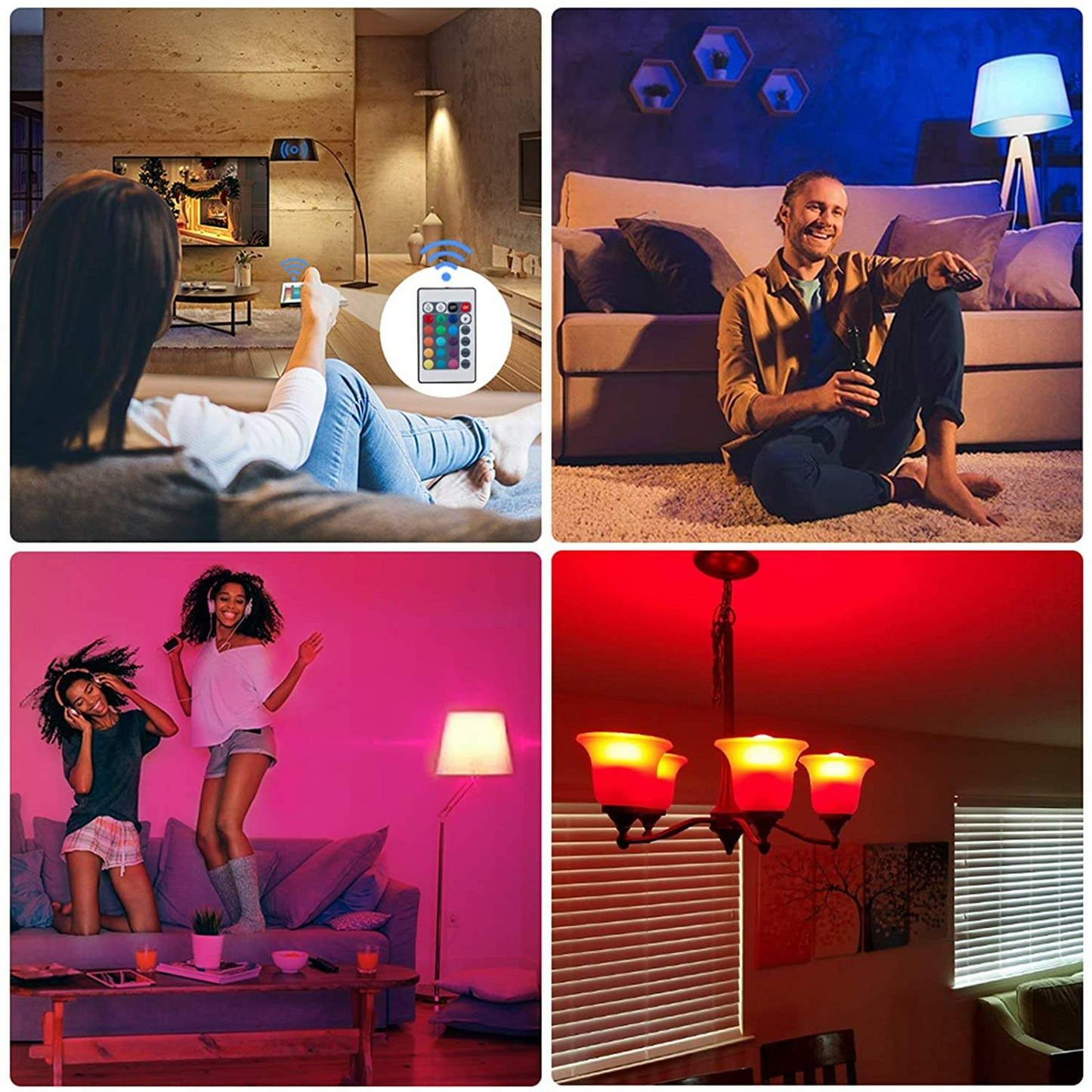 Color Changing RGB LED Bulb Lamp Light with Remote Control - Medaid International