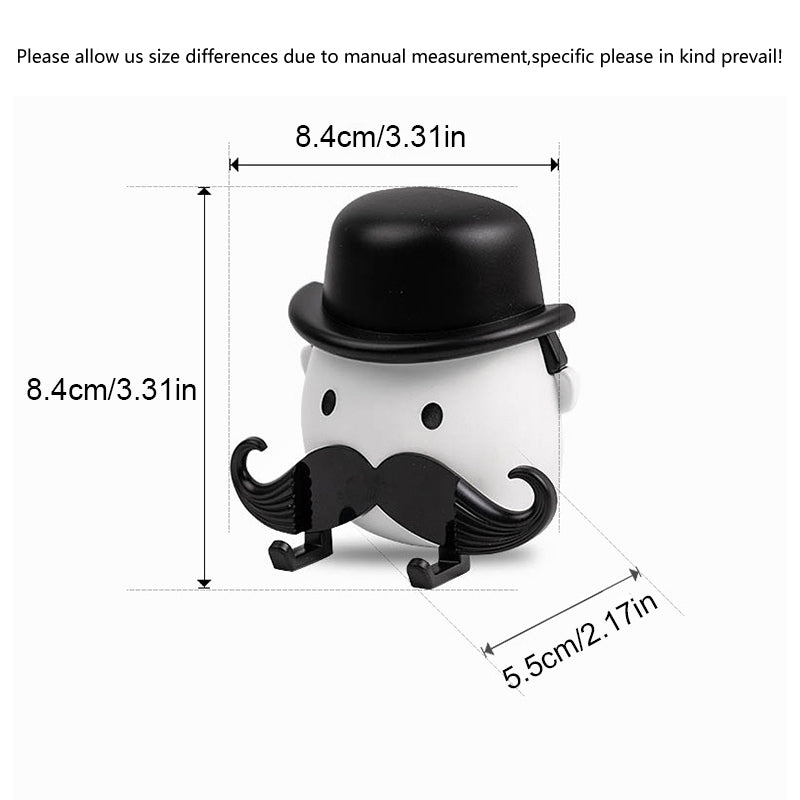 Shaving Razor Holder, Moustache Shape Plastic Shaver Holder Bathroom Washroom Wall Sucker Storage Rack - Medaid International