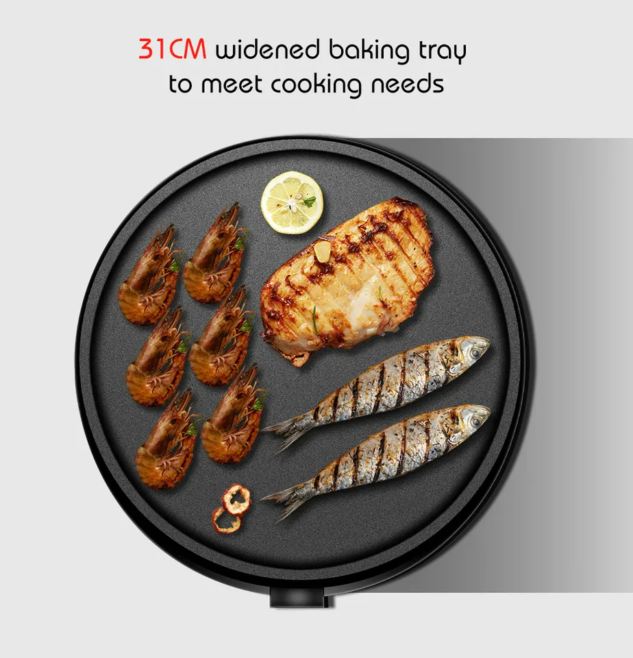 1200W Mini Aluminum Crepe Maker Pan Commercial Pancake Pan Cake Electric Crepe Maker R528 - Medaid International