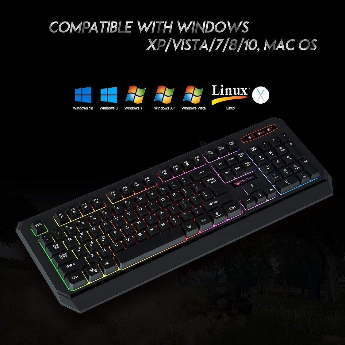 MEETION  Wired RGB Gaming Keyboard MT-K9320 - Medaid International
