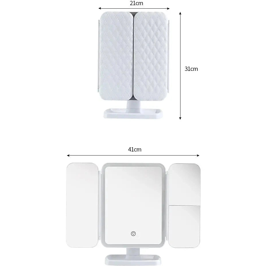 3 Folds Lighted Vanity Makeup - Medaid International