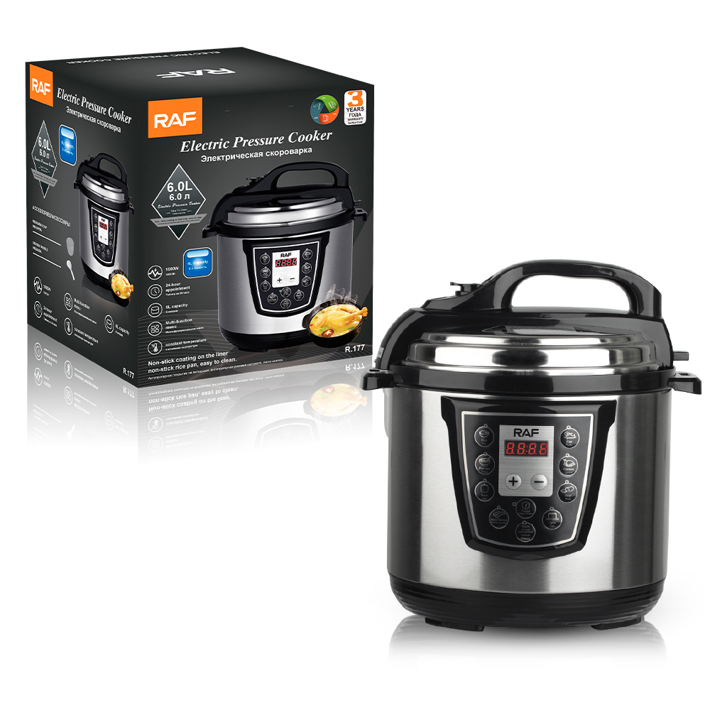 RAF Kitchen Cooking 6L Large Capacity Electrical Pressure Rice Cooker R177 - Medaid International