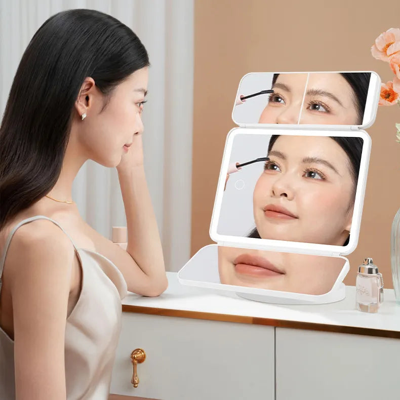 3 Folds Lighted Vanity Makeup - Medaid International