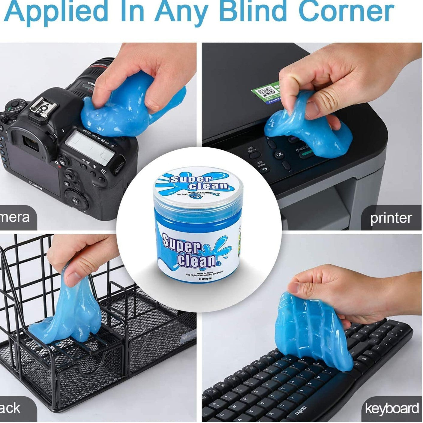 Cleaning Slime, Cleaning Gel for car dashboard, keyboard and home electronics - Medaid International