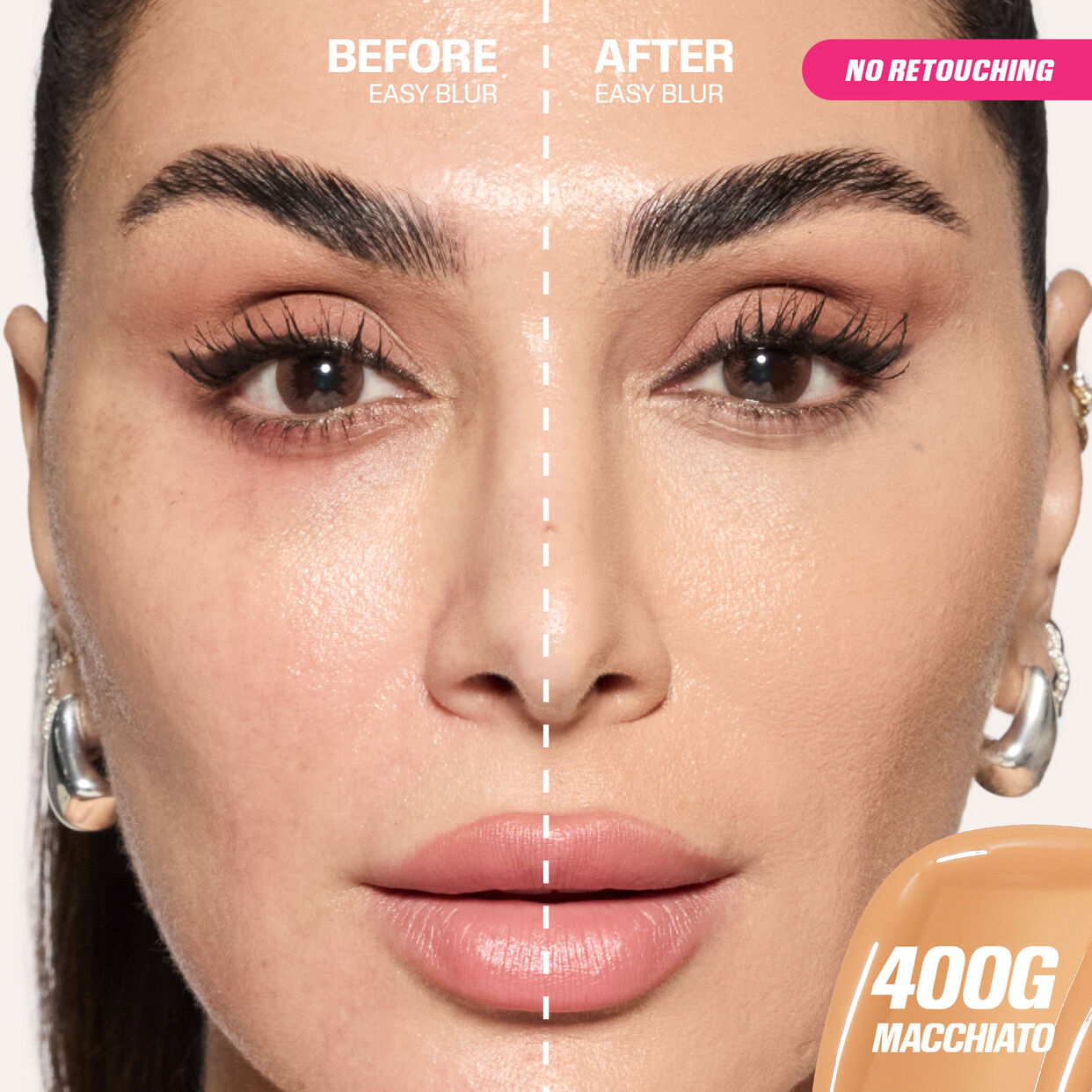 Huda Beauty Mini Easy Blur Natural Airbrush Foundation with Niacinamide 10ml - Medaid