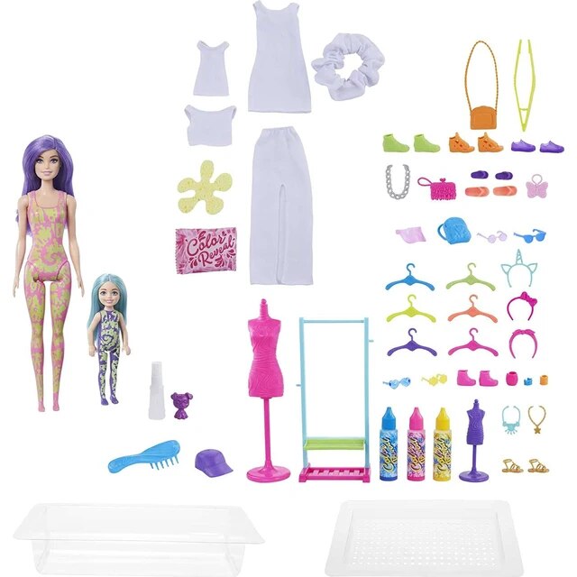Color Reveal Barbie Tie-Dye Fashion Maker Giftset By Mattel - Medaid International
