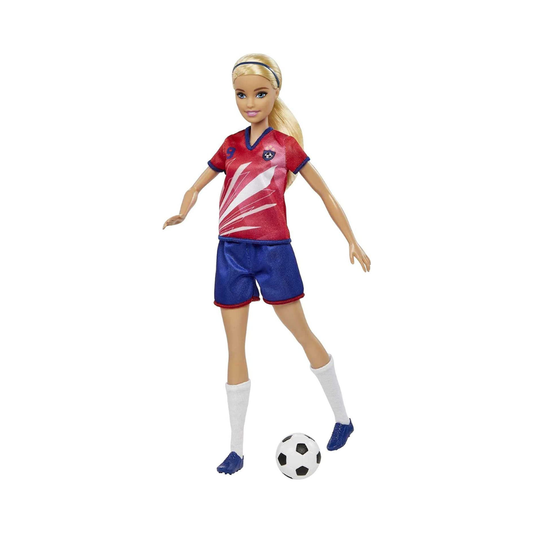 Barbie Soccer Doll - Blonde By Mattel - Medaid International
