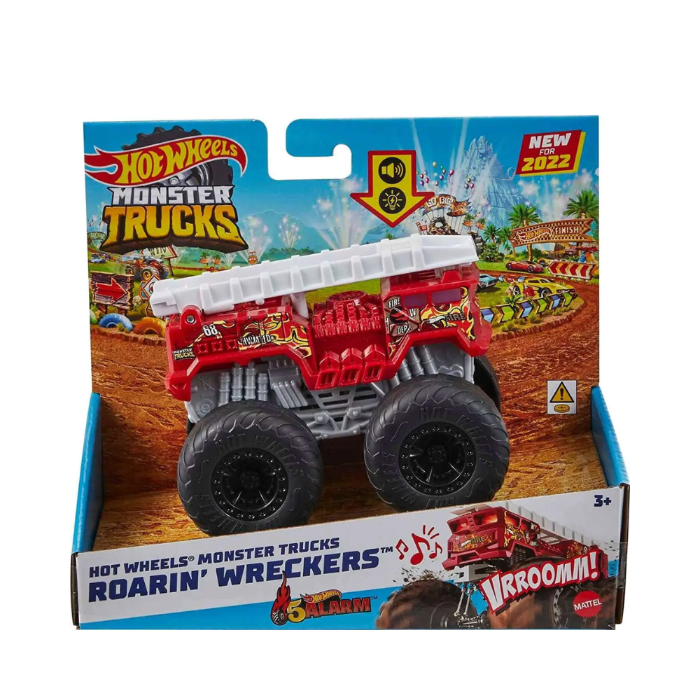 Hot Wheels Monster Trucks 1:43 Lights & Sounds Hero Asst By Mattel - Medaid International
