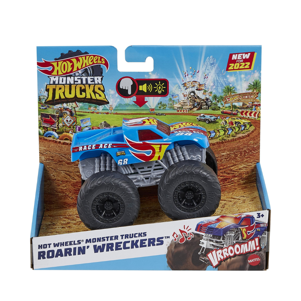 Hot Wheels Monster Trucks 1:43 Lights & Sounds Hero Asst By Mattel - Medaid International