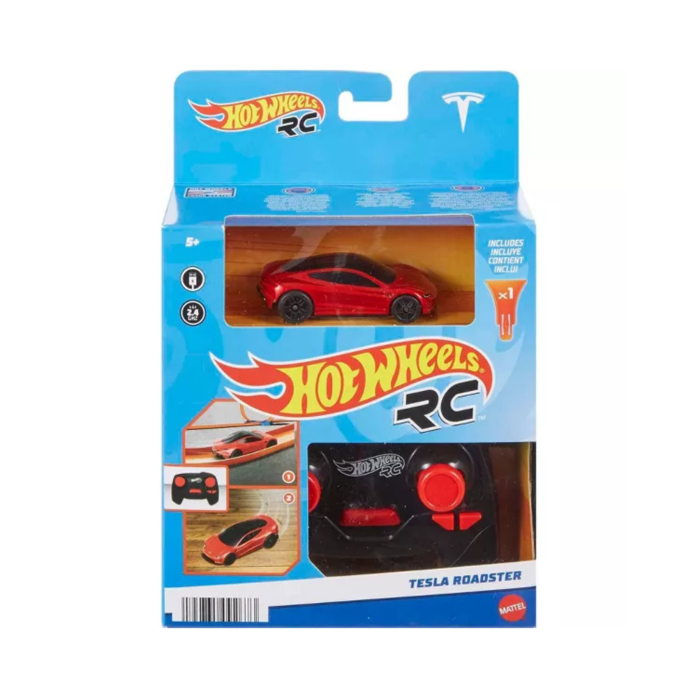 Hot Wheels R/C 1:64 Tesla Roadster By Mattel - Medaid International