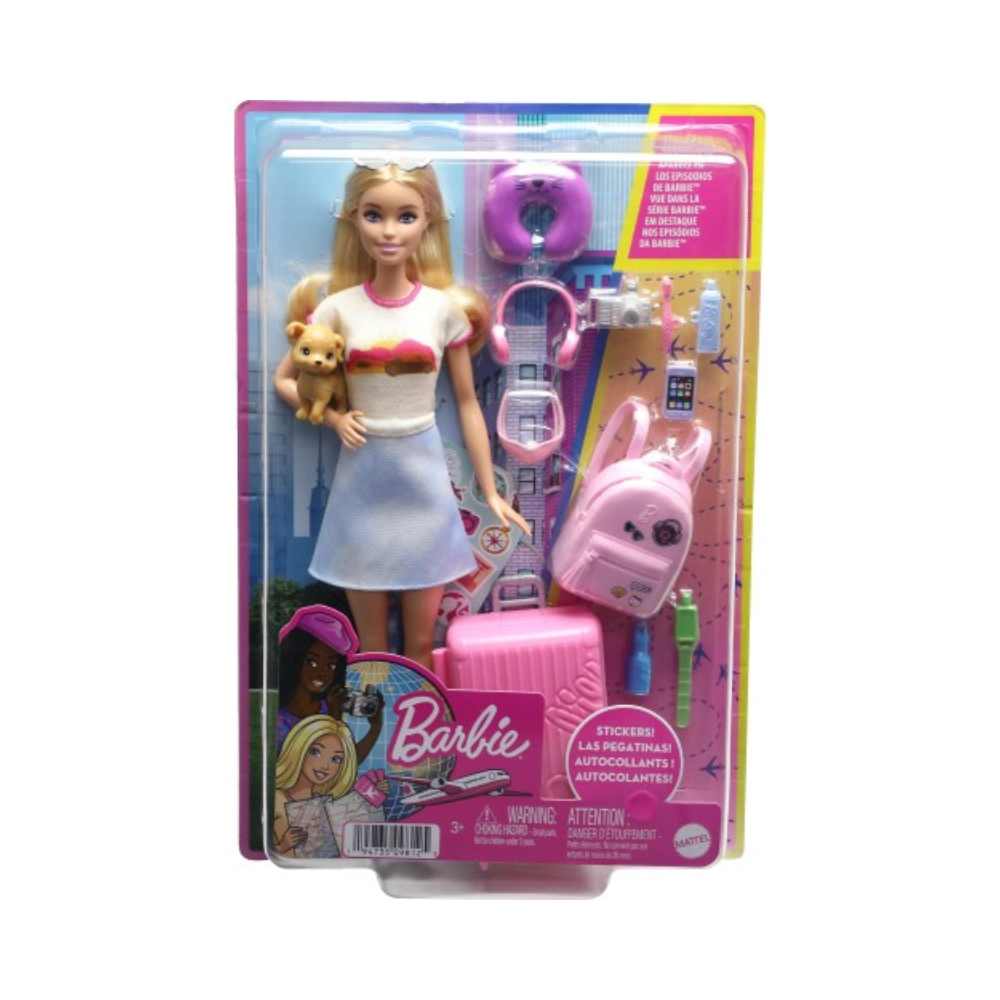 Barbie Travel Doll - Refreshed By Mattel - Medaid International