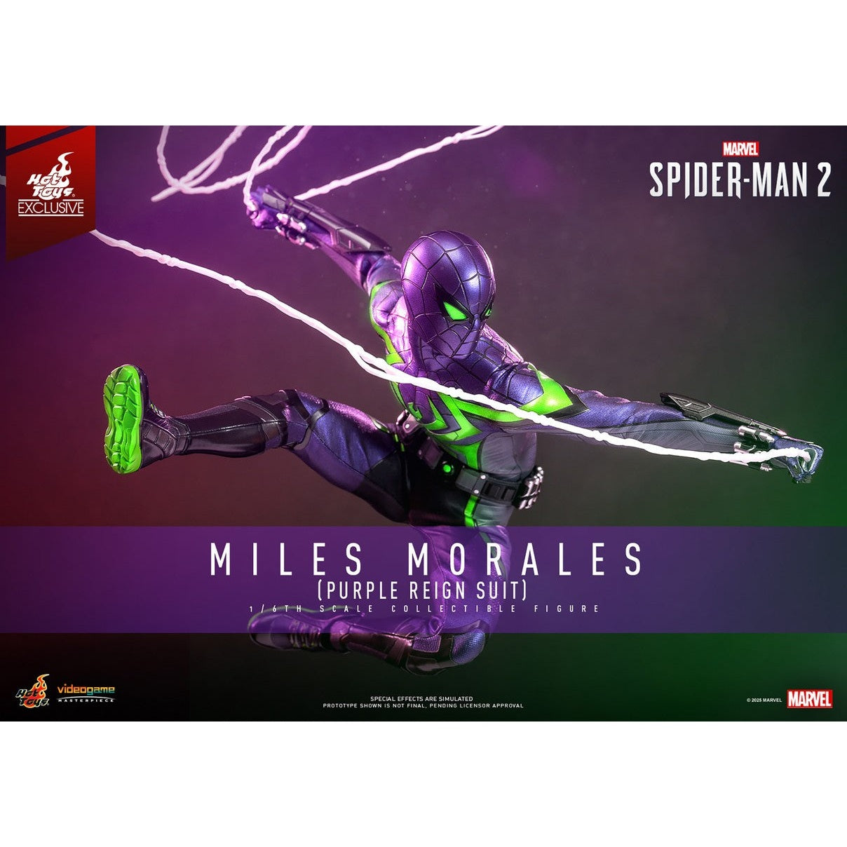 Marvel Spiderman 2 Purple Suit 1/6 Scale Action Figure By Hot Toys - Medaid International