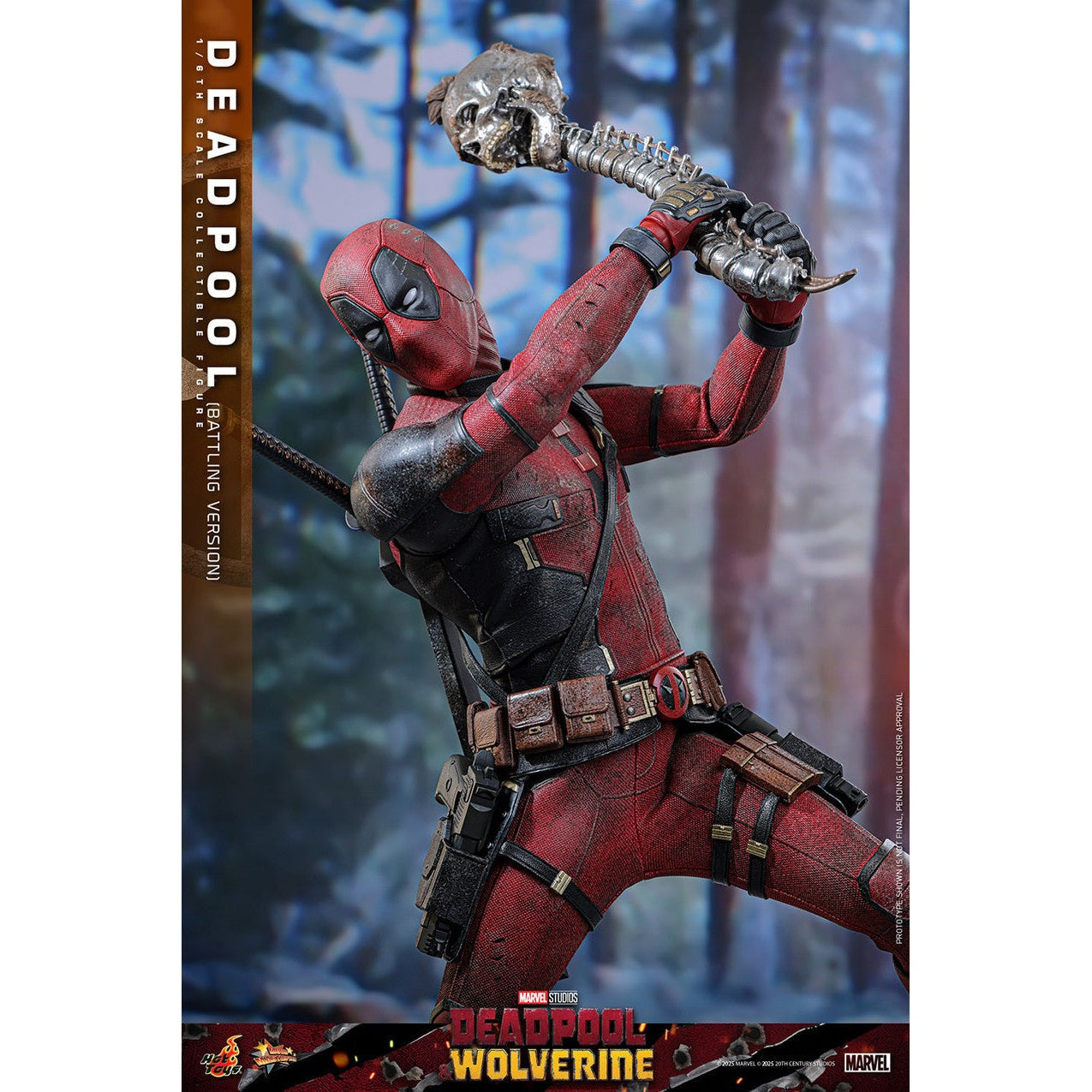 Marvel Deadpool Batling Version Action Figure 1/6 Scale By Hot Toys - Medaid International