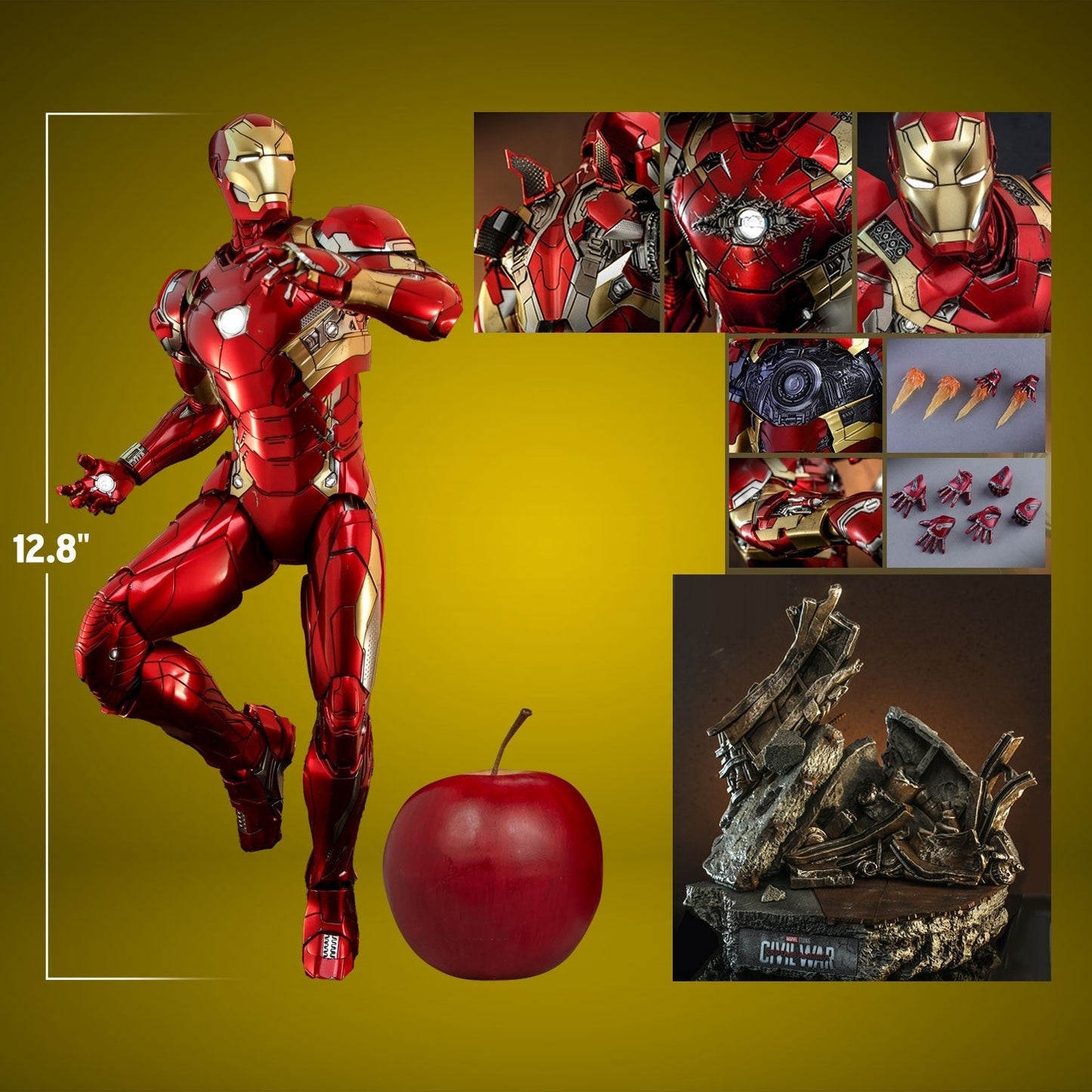 Iron Man Mark XLVI -Civil War- Action Figure By Hot Toys - Medaid International