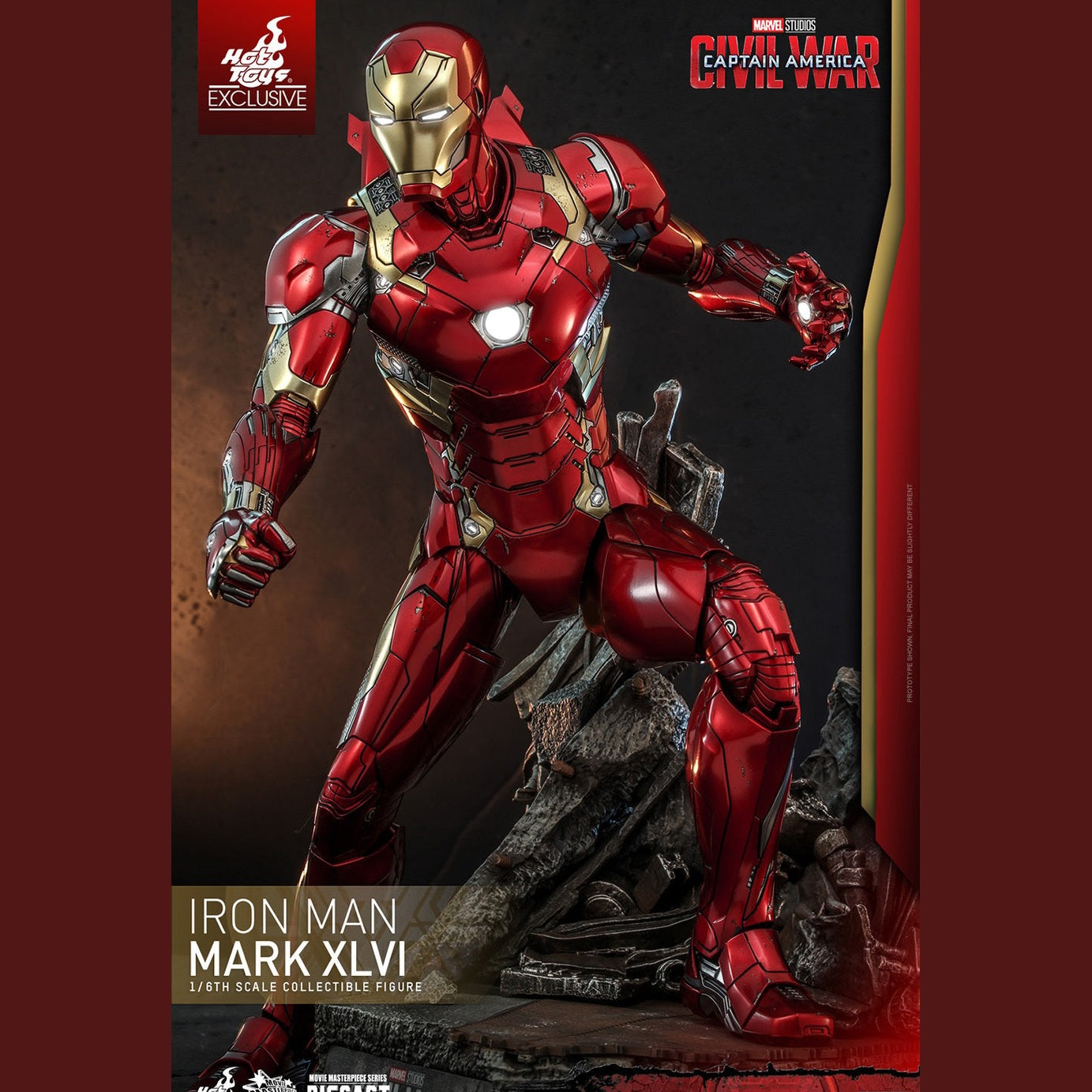Iron Man Mark XLVI -Civil War- Action Figure By Hot Toys - Medaid International