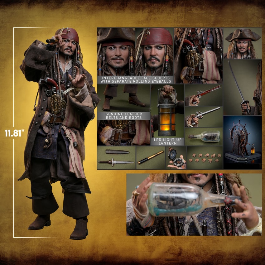 Jack Sparrow DX39AE 1/6 Scale Action Figure by Hot Toys - Medaid International