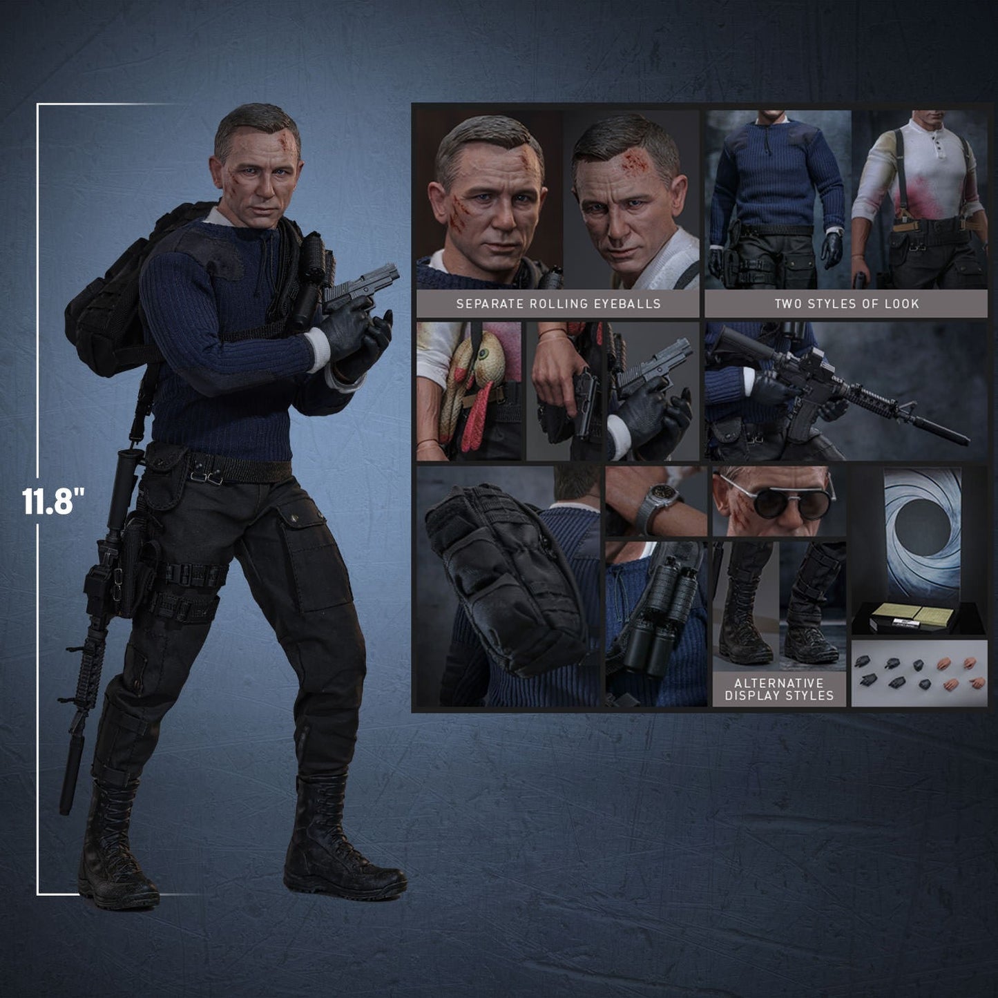 No Time To Die James Bond (Commando Outfit) 1/6 Scale Action Figure By Hot Toys - Medaid International