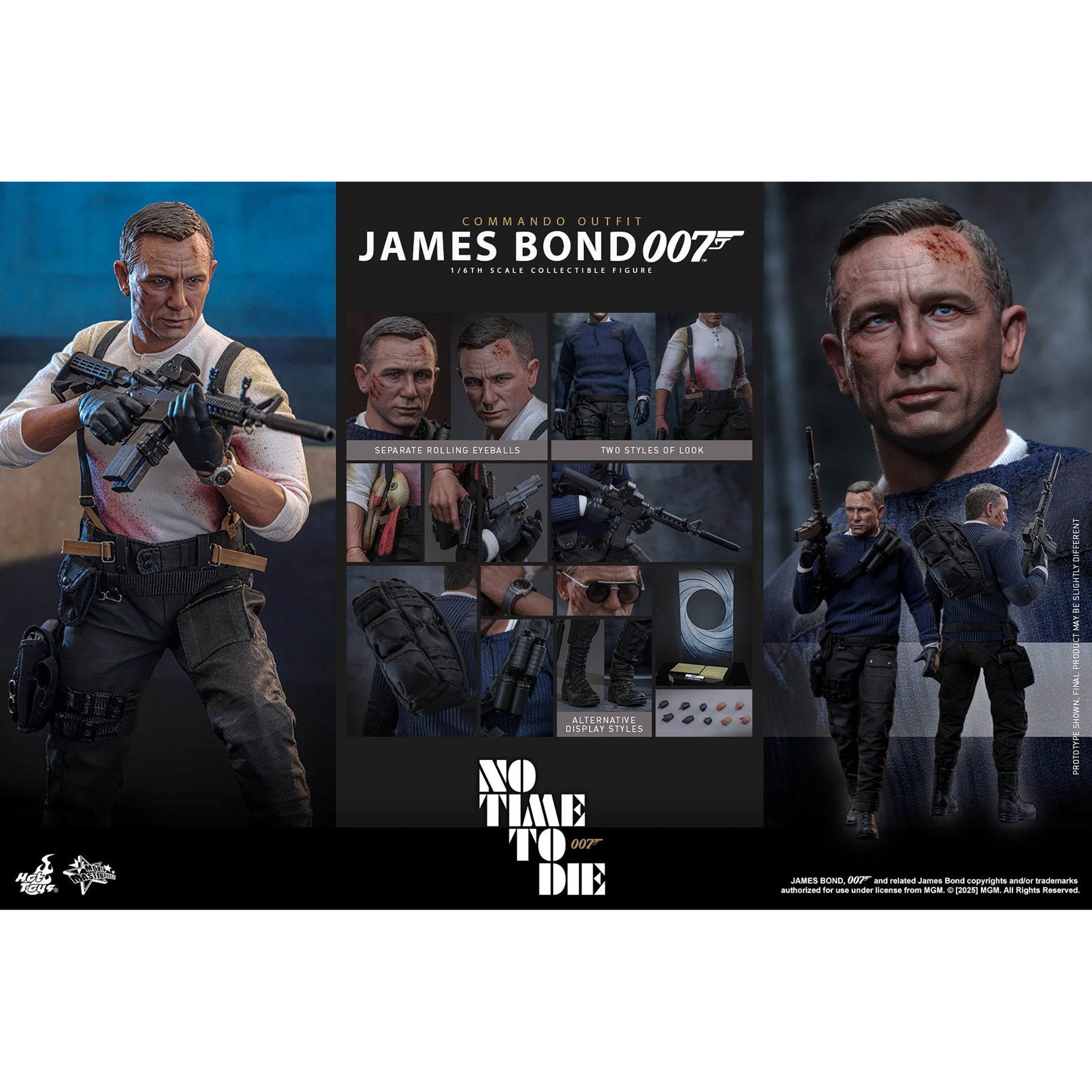 No Time To Die James Bond (Commando Outfit) 1/6 Scale Action Figure By Hot Toys - Medaid International