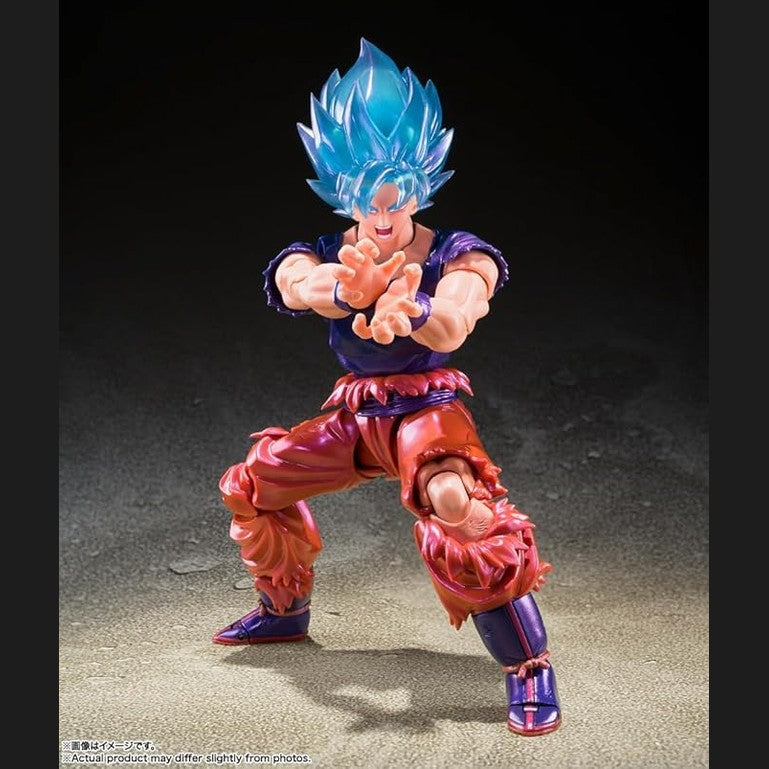 Dragon Ball Super Saiyan God Super Son Goku Kaio Ken SH Figuarts Action Figure By Bandai Tamashii - Medaid International