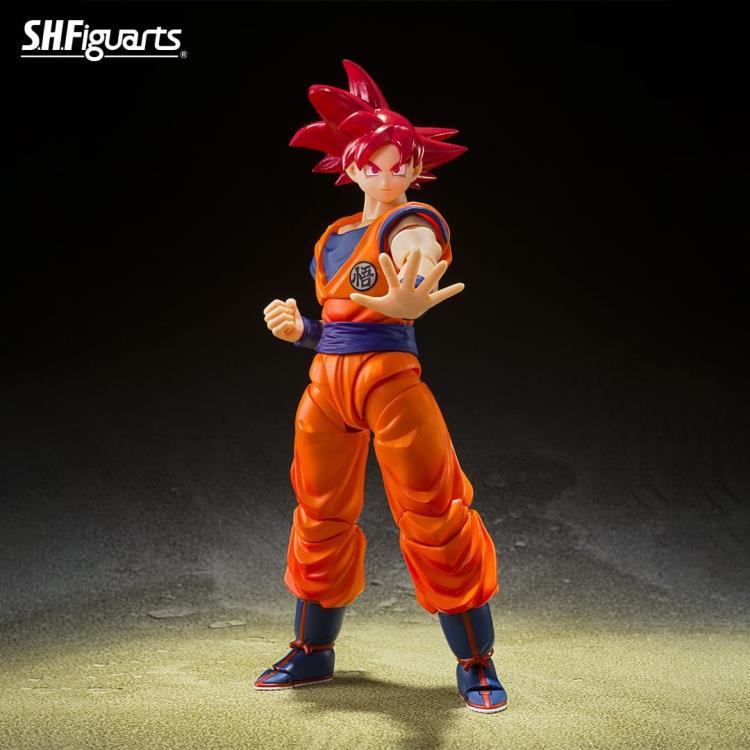 Dragon Ball Super Super Saiyan God Goku (Saiyan God Instilled With the Light of Righteous Hearts) S.H.Figuarts  Action Figure By Bandai Tamashii - Medaid International
