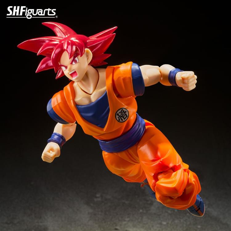 Dragon Ball Super Super Saiyan God Goku (Saiyan God Instilled With the Light of Righteous Hearts) S.H.Figuarts  Action Figure By Bandai Tamashii - Medaid International