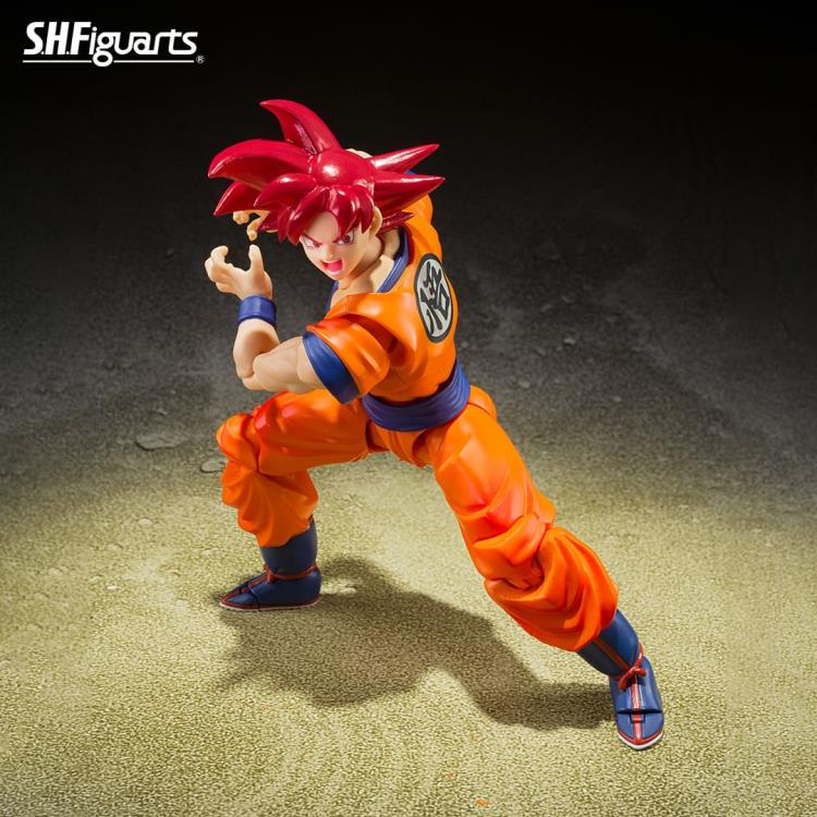 Dragon Ball Super Super Saiyan God Goku (Saiyan God Instilled With the Light of Righteous Hearts) S.H.Figuarts  Action Figure By Bandai Tamashii - Medaid International