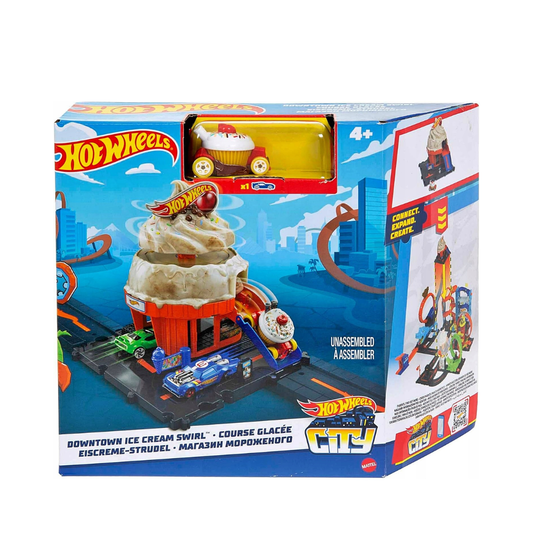 Hot Wheels City Downtown Ice Cream Shop By Mattel - Medaid International