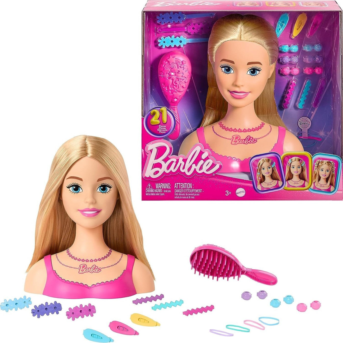 Barbie Value Styling Head - Blonde By Mattel - Medaid International
